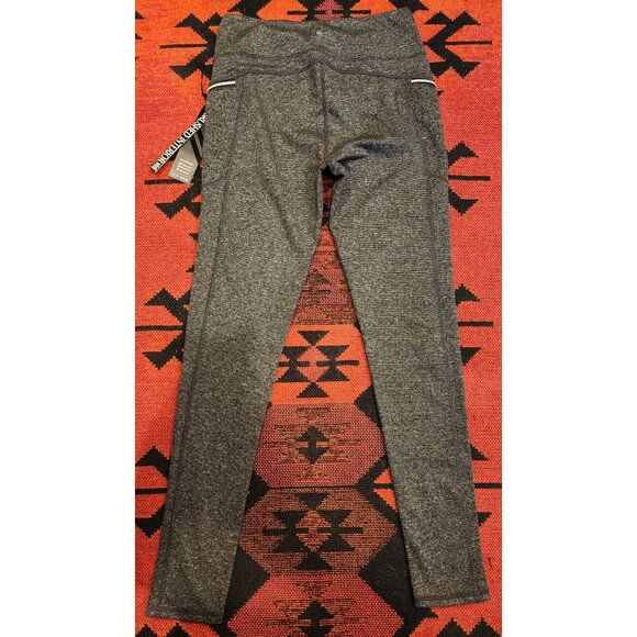 NEW Kyodan Women's Activewear Leggings P/S Charcoal Gray With Pockets - Picture 4 of 8
